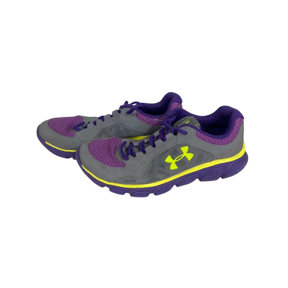 UNDER ARMOR Girls' Youth Size 6Y Athletic Tennis Shoes G Assert Purple/Gray
